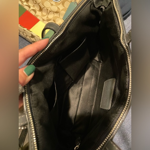 Coach Gray Leopard Print Tote - Picture 5 of 7